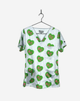 Women's Charlie Hustle All-Over KC Heart Scrub Top Three Pockets