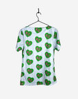 Women's Charlie Hustle All-Over KC Heart Scrub Top Three Pockets