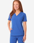 Women's Stash-Pocket Scrub Top