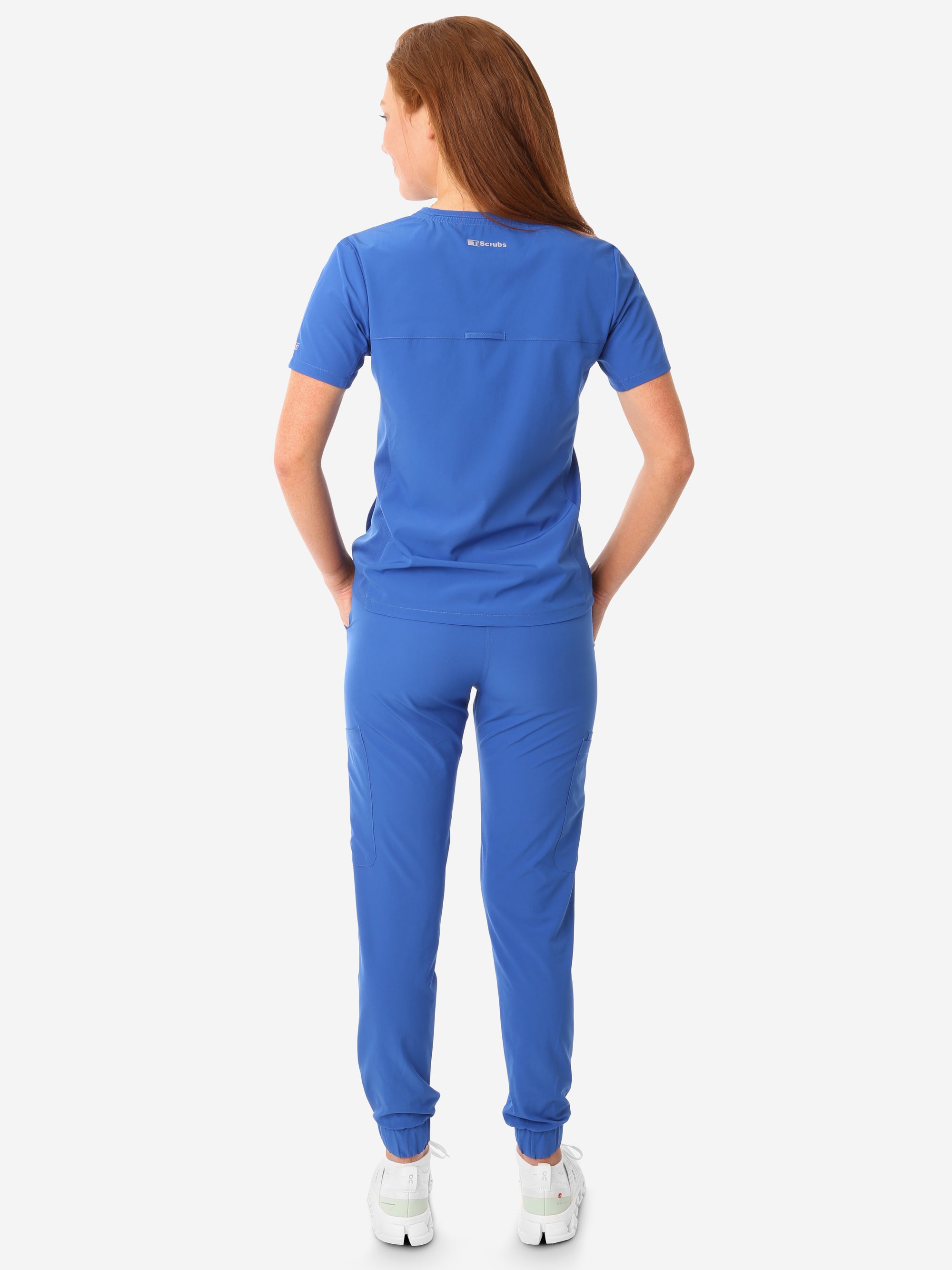 Women's Stash-Pocket Scrub Top