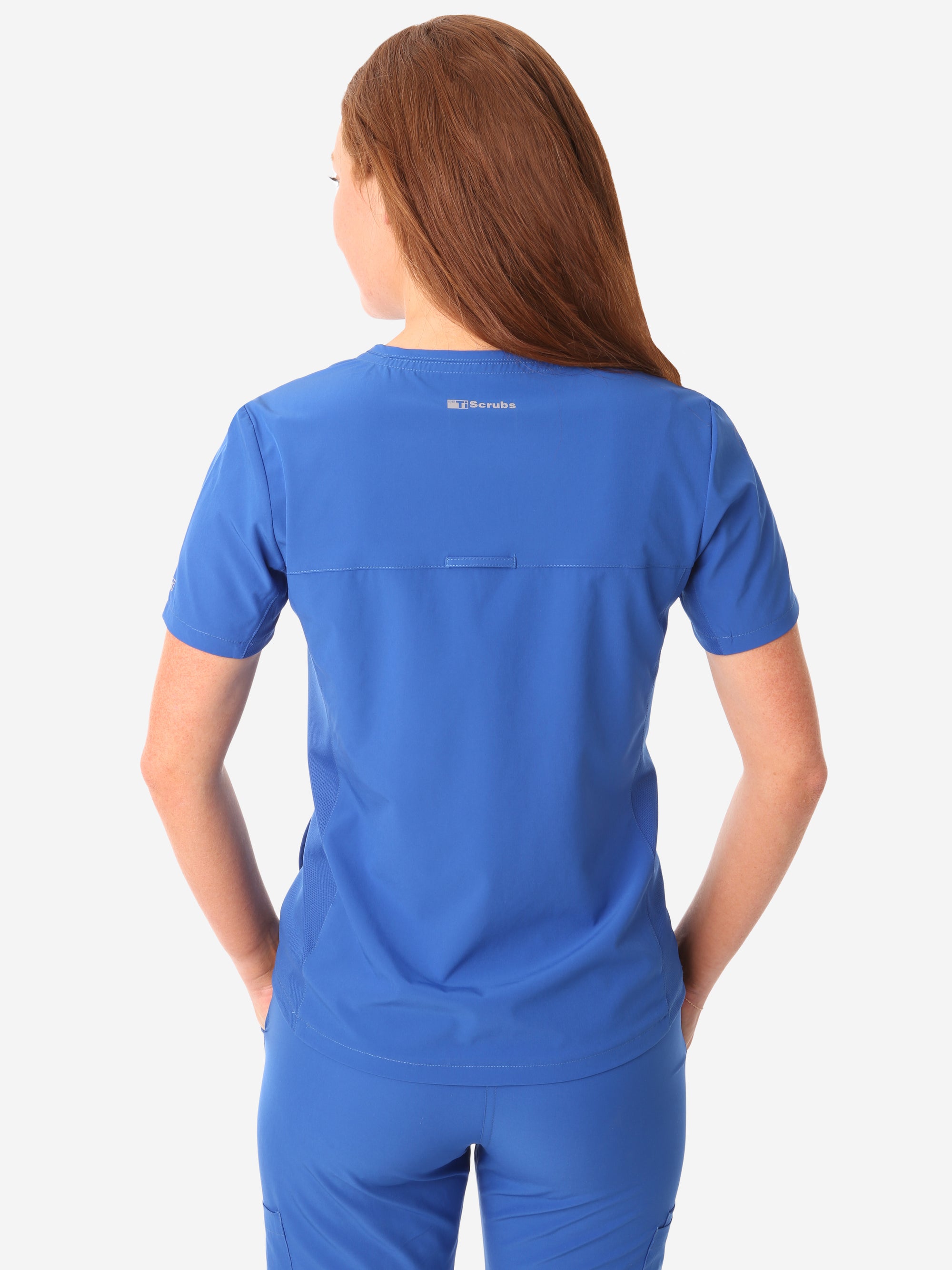 Women's Stash-Pocket Scrub Top