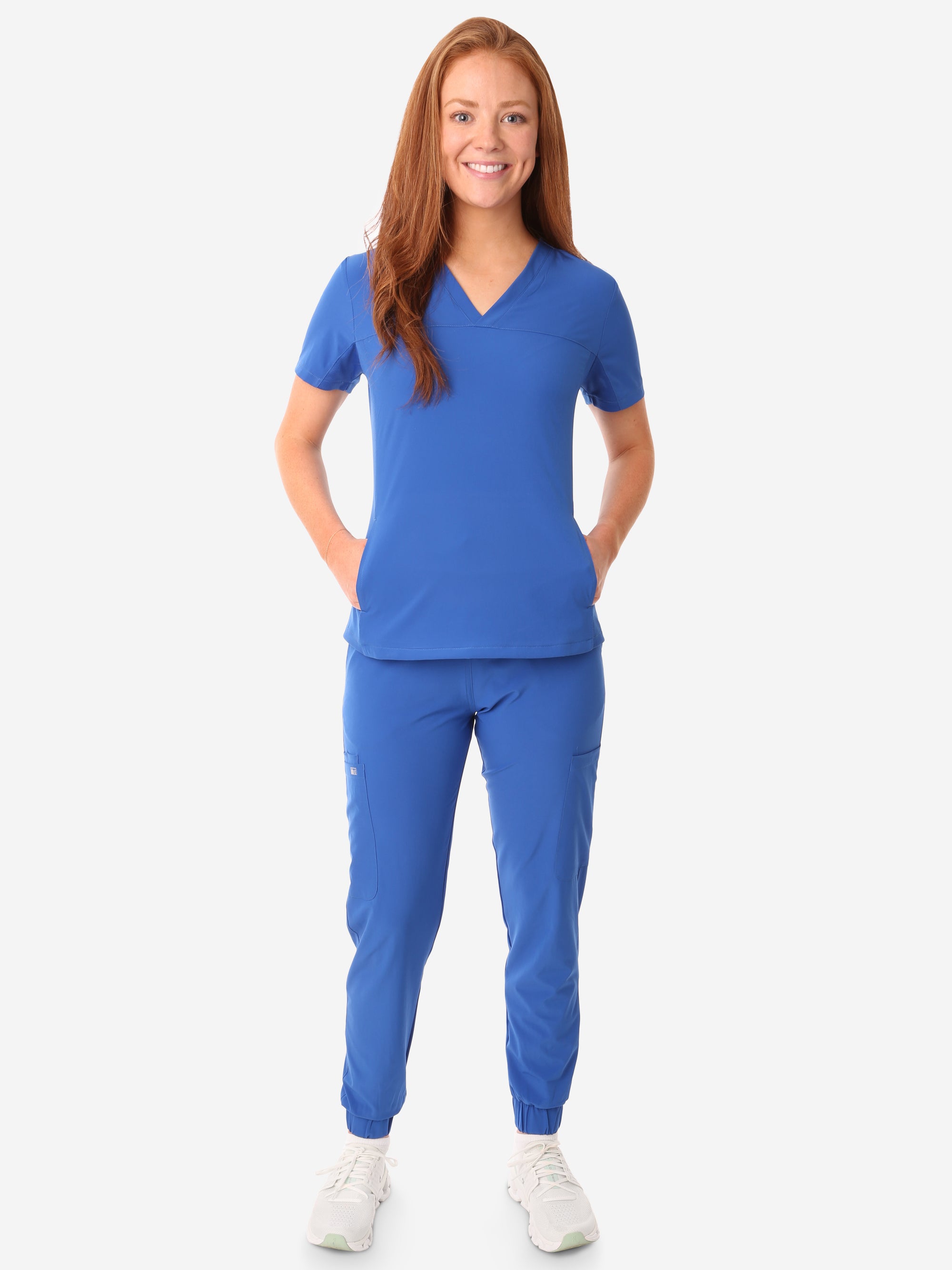 Women's Stash-Pocket Scrub Top