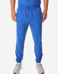Men's Perfect Jogger Scrub Pants Royal Blue Front
