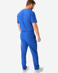 Men's Royal Blue 9-Pocket Scrub Pants with Double-Pocket Top Royal Blue