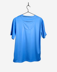 Men's Charlie Hustle KC Royals Sporting KC Kansas City Script Scrub Top Light Blue Back View