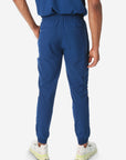 TiScrubs Stretch Navy Blue Men's Jogger Scrub Pants Only Back