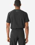 TiScrubs Men's Real Black Double-Pocket Top Only Tucked Back