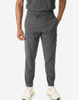 Men's 9-Pocket Scrub Pants Charcoal Gray Front