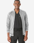 Men's Mesh Scrub Jacket Titanium Gray Front