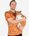 Men's Veterinary Animal Print Scrub Top for animal lovers