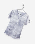 Women's Duct Tape Print Scrub top with v neck