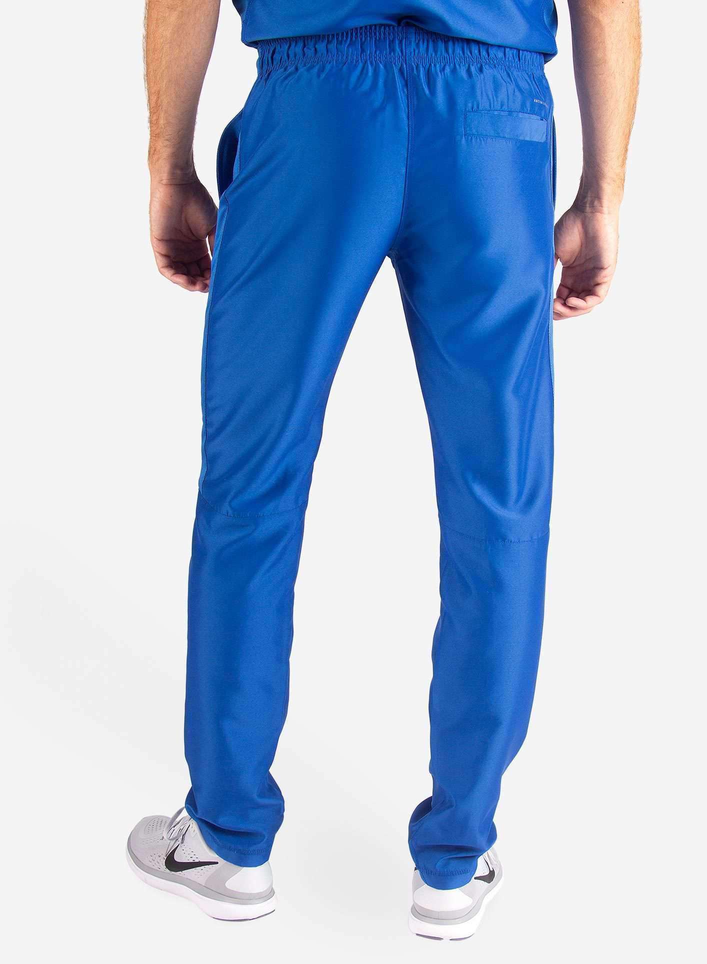 Men's Slim Fit Scrub Pants back in royal-blue