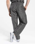 mens Elements cargo pocket relaxed fit scrub pants dark gray