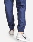 Men's Jogger Scrub Pants in Navy Ankle Cuff View