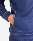 mens Elements scrub jacket navy blue pocket detail