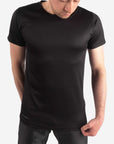 Men's black short sleeve underscrub black