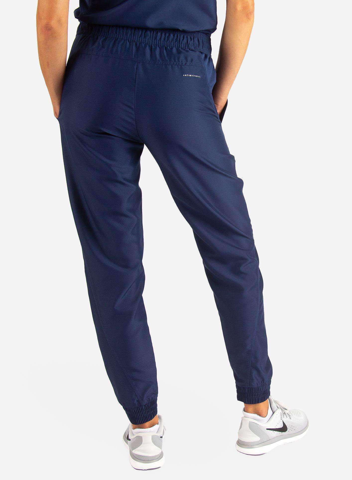 Women's Jogger Scrub Pants in navy-blue