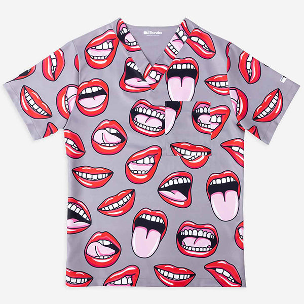 ZZ - Dental Print Scrub Tops