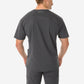 Men's Charocal Gray Five-Pocket Scrub Top Only Back View