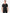 Men's Real Black Five-Pocket Scrub Top Only Front View