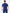 Navy Blue Men's Five-Pocket Scrub Top Top Only Back View