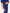 Men's Five-Pocket Scrub Top Navy Blue Closeup Lower Pocket with Stethoscope