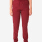 TiScrubs Bold Burgundy Women's Stretch 9-Pocket Pants Front View Pants Only