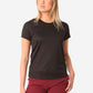 TiScrubs Women's Real Black Mesh Short-Sleeve Underscrub Top Only Front
