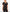 TiScrubs Stretch Women's Real Black Stash-Pocket Scrub Top Only Front View