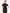 TiScrubs Stretch Women's Real Black Stash-Pocket Scrub Top Only Back View