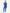 TiScrubs Royal Blue Women's Stretch 9-Pocket Pants and One-Pocket Tuckable Top Front View Full Body