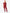 TiScrubs Bold Burgundy Women's Stretch 9-Pocket Pants and One-Pocket Tuckable Top Front View Full Body