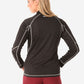 Women's Mesh Scrub Jacket Real Black Back View Jacket Only