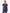 TiScrubs Women's Stretch Navy Blue One-Pocket Scrub Top Untucked Front View Top Only