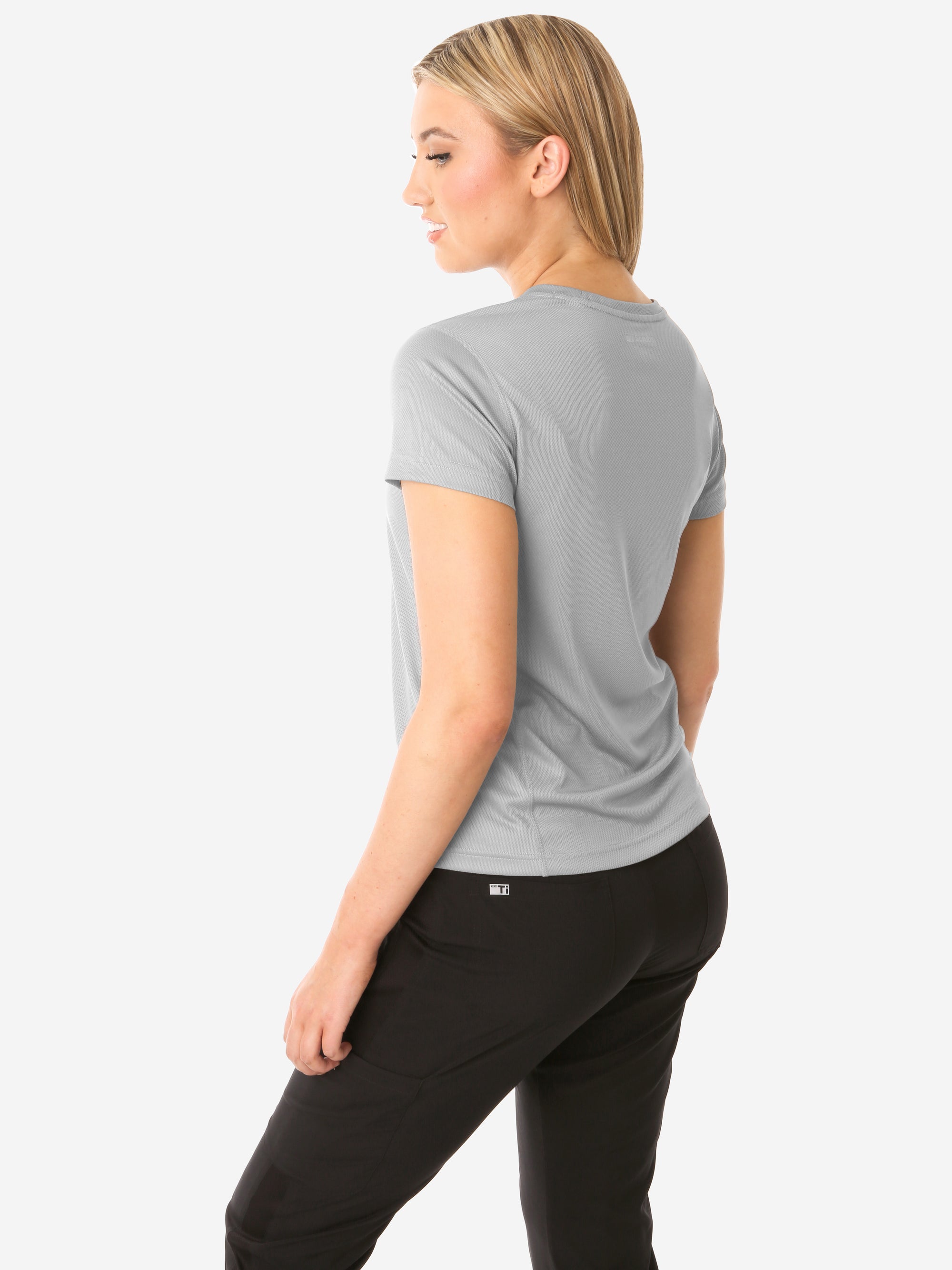 Women&#39;s Titanium Gray Short Sleeve Underscrub Back