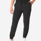 TiScrubs Real Black Women's Stretch Perfect Jogger Pants Front View Pants Only