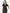 TiScrubs Women's Stretch One-Pocket Scrub Top Real Black Tucked Front Top Only