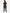 TiScrubs Real Black Women's Stretch Perfect Jogger Pants and One-Pocket Tuckable Top Back View Full Body