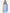 Women's Four-Pocket Scrub Top Ceil Blue Front View