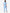 Women's Four-Pocket Scrub Top Ceil Blue with Perfect Scrub Joggers  Back View