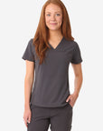 Women's Stash-Pocket Scrub Top