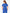 TiScrubs Women's Stretch Royal Blue One-Pocket Scrub Top Untucked Back View Top Only