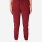 TiScrubs Bold Burgundy Women's Stretch Perfect Jogger Pants Front View Pants Only