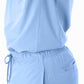 Men's Long-Sleeve Scrub Top Closeup of Breathable Mesh Side Panel
