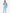 Men's Five-Pocket Scrub Top Ceil Blue with 9-Pocket Pants Front View