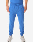 TiScrubs Stretch Royal Blue Jogger Scrub Pants Only Front