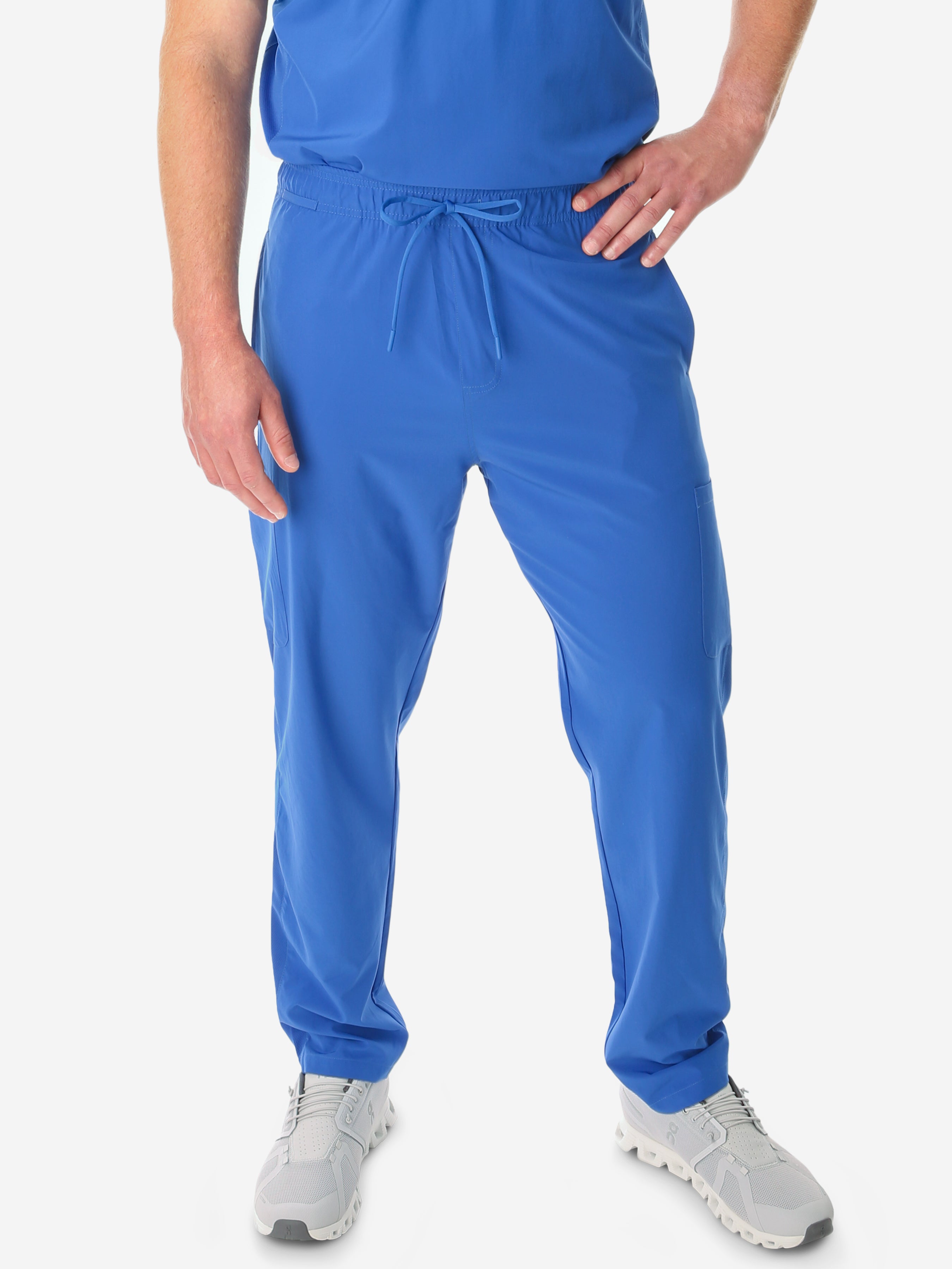 TiScrubs Royal Blue Men&#39;s 9-Pocket Scrub Pants Front Pants Only