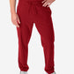 TiScrubs Bold Burgundy Men's 9-Pocket Scrub Pants Front Pants Only