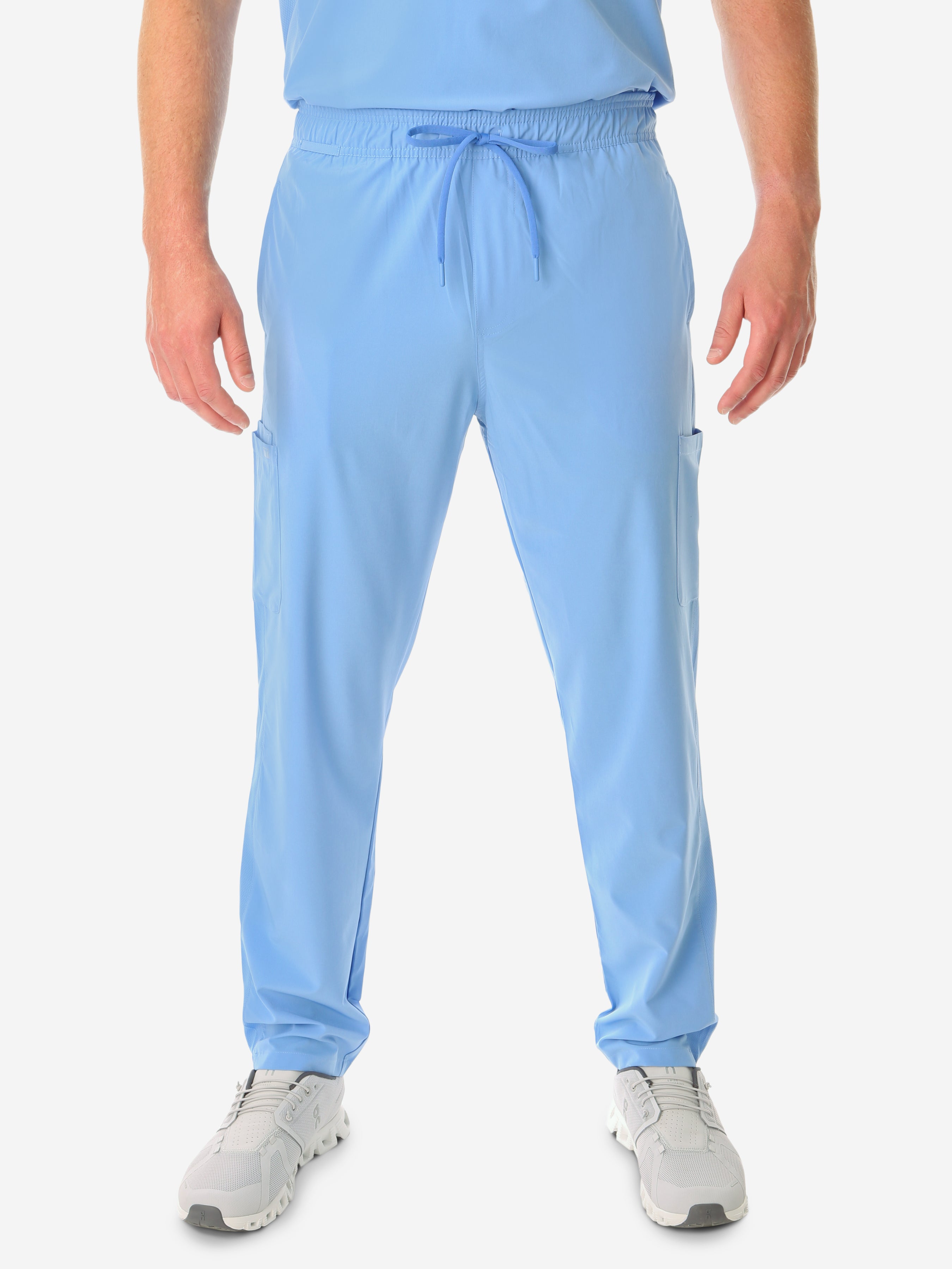 TiScrubs Ceil Blue Men&#39;s 9-Pocket Scrub Pants Front Pants Only