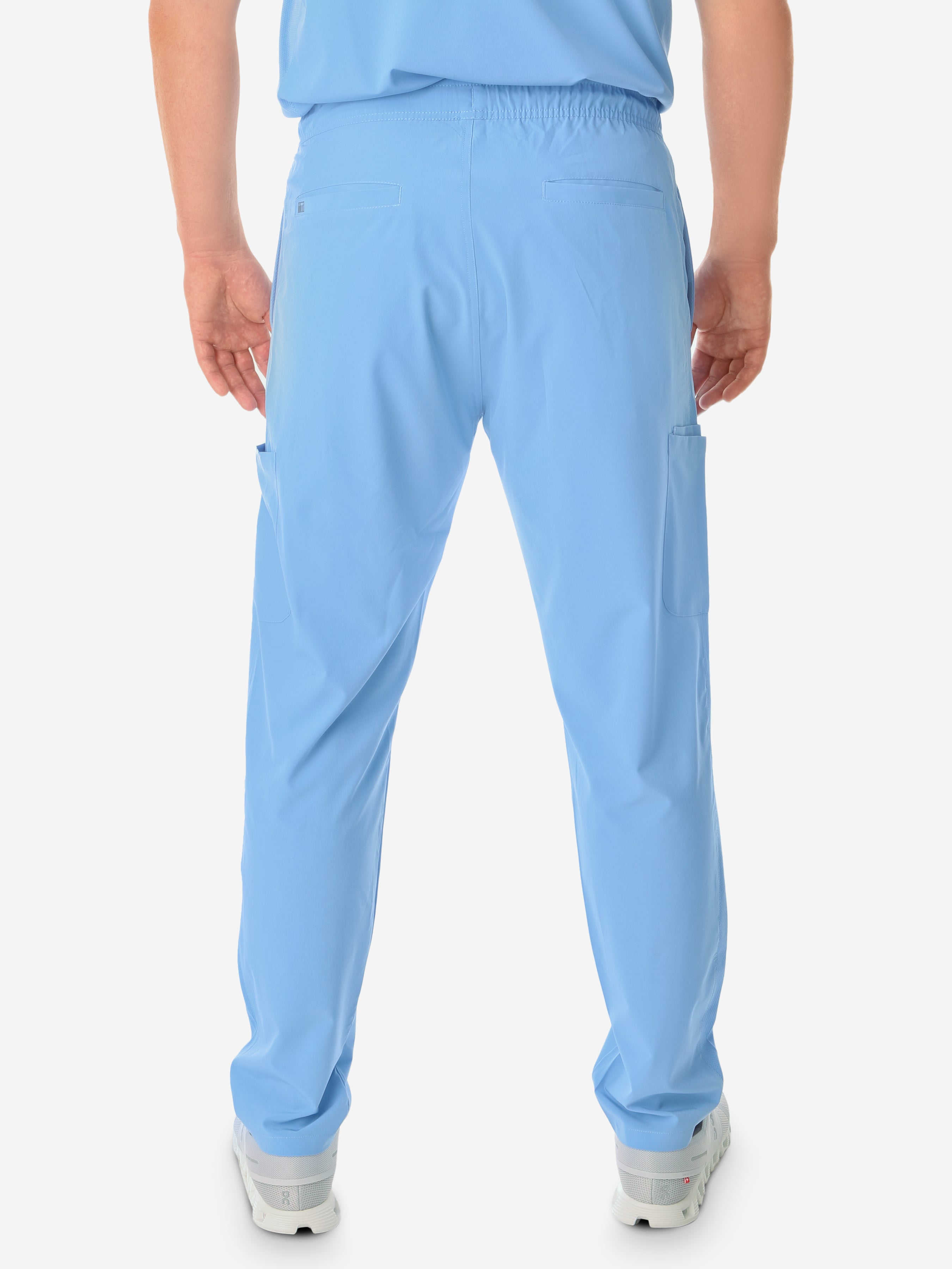 TiScrubs Ceil Blue Men&#39;s 9-Pocket Scrub Pants Back Pants Only
